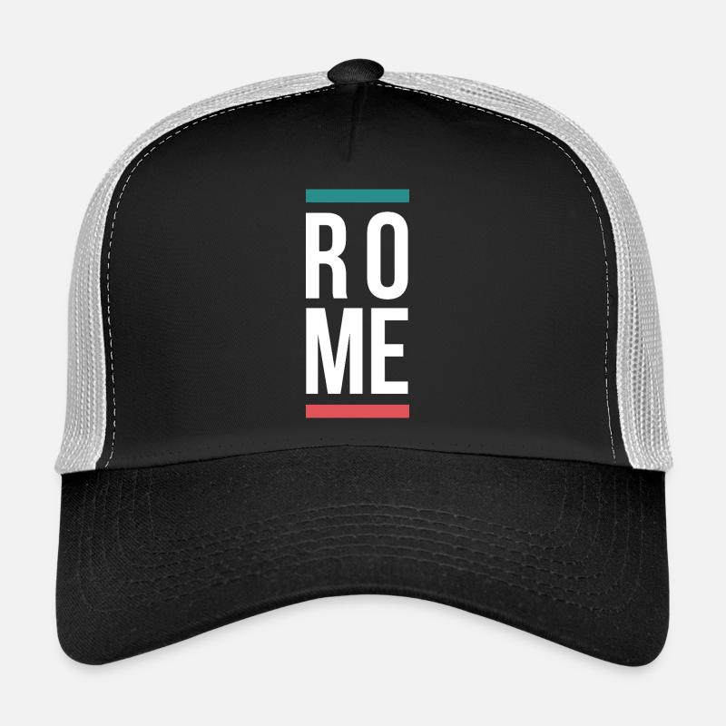 Conception typographique de Rome City Bold Casquette trucker 
