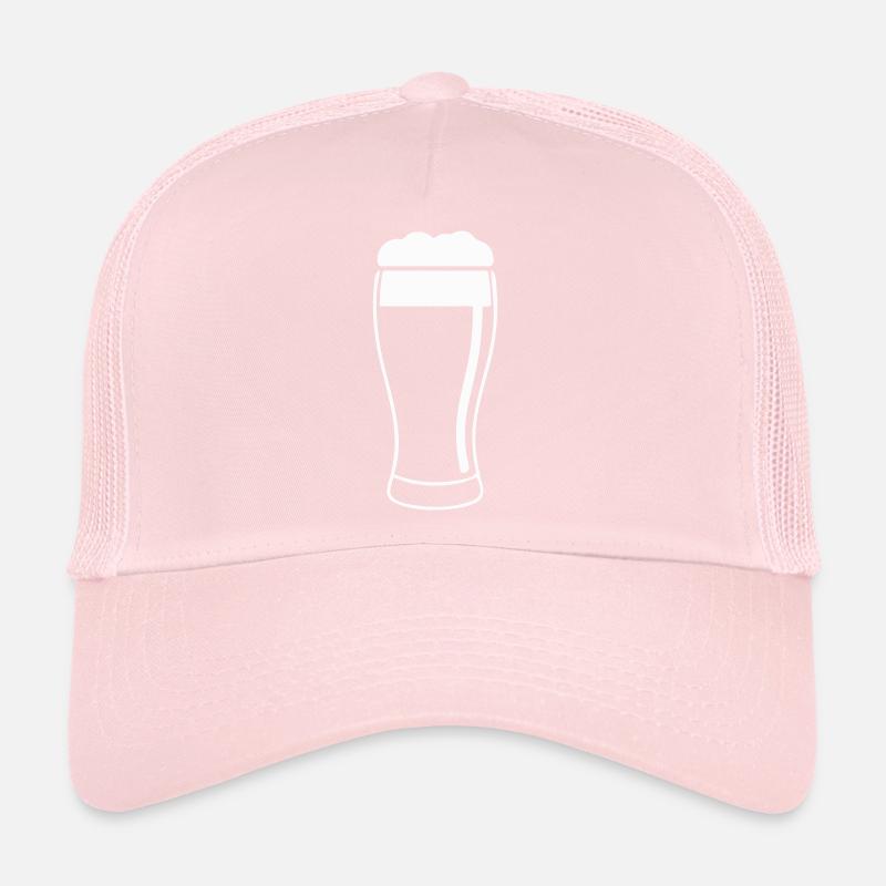 Verre à bière avec mousse Casquette trucker 