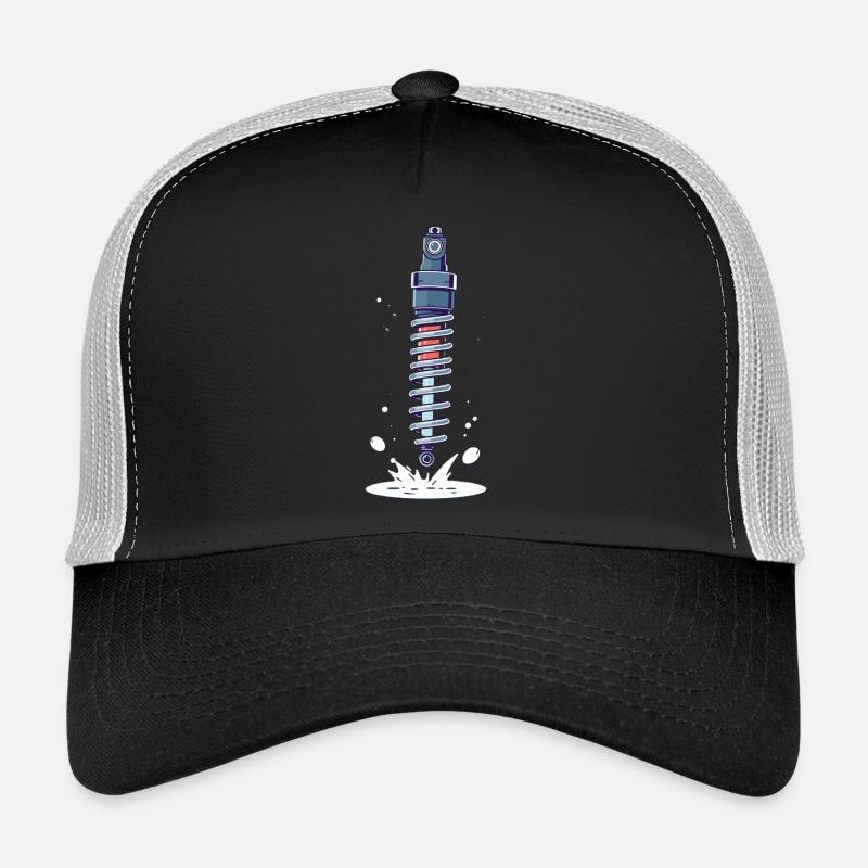 Cartoon Stoßdämpfer - Trucker Cap - Schwarz/Steingrau