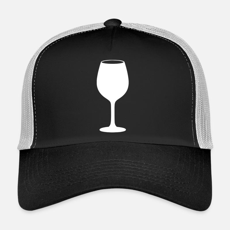 Wein Weinglas Rotwein  Weintrinker Geschenk Trucker Cap