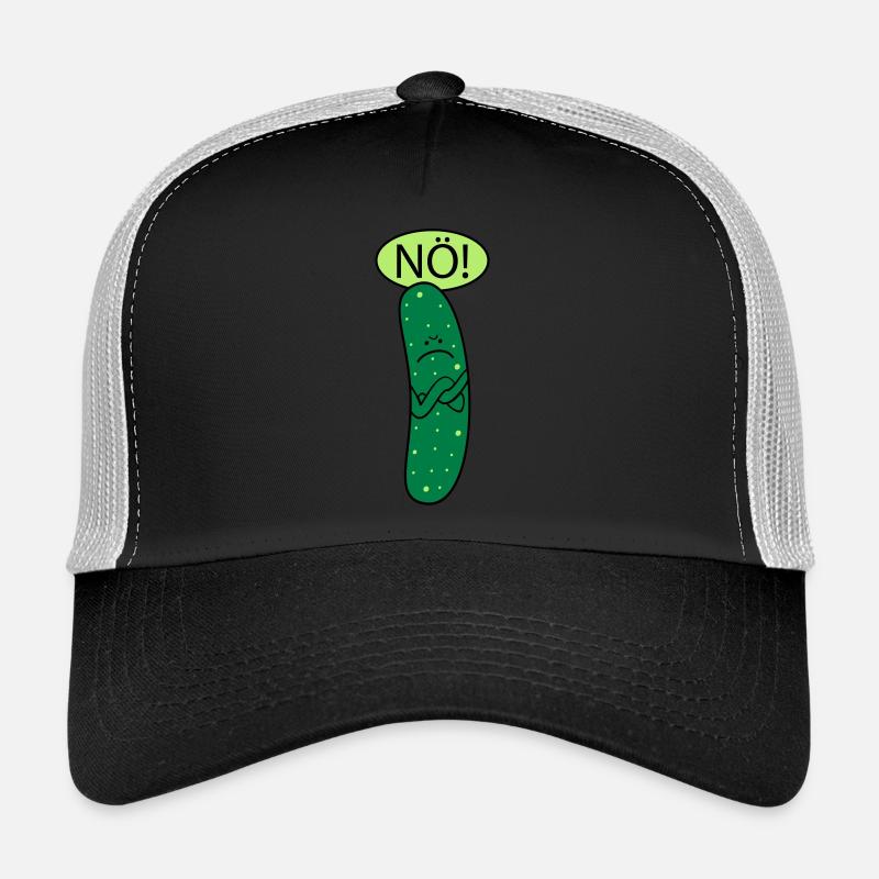 Saure Gurke (b) - Trucker Cap - Schwarz/Steingrau