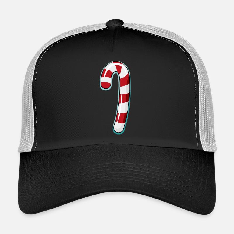 Candy Cane Striped Design Trucker Cap