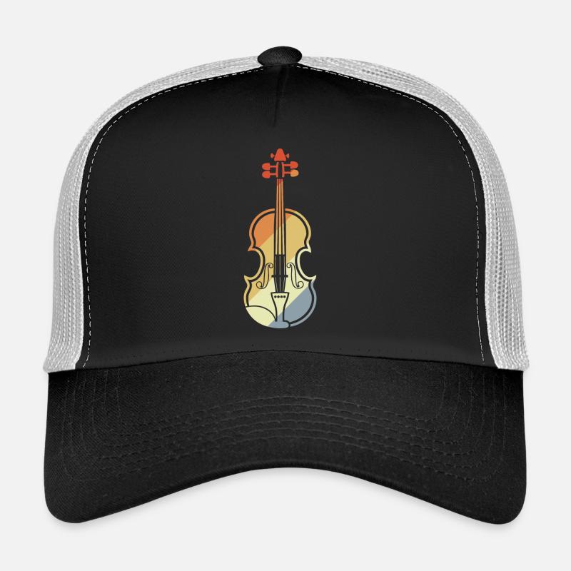 Violin Drawing Vintage - Trucker Cap - black/stone grey