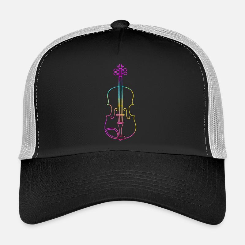 Violin Line Drawing Trucker Cap