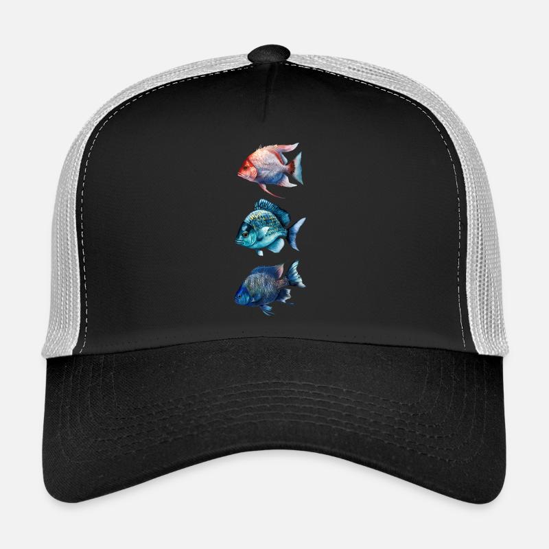 Bunte Meeresfische Trio Trucker Cap