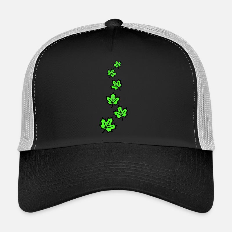 Maple Leaf Autumnal Leaves Trucker Cap