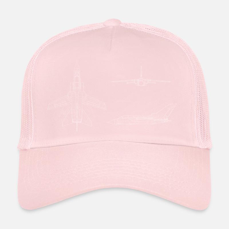 tornado jet fighter white Trucker Cap