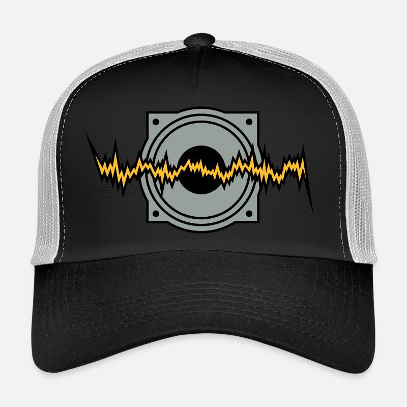 woofer basse techno rythme sonore de boîte à Casquette trucker 