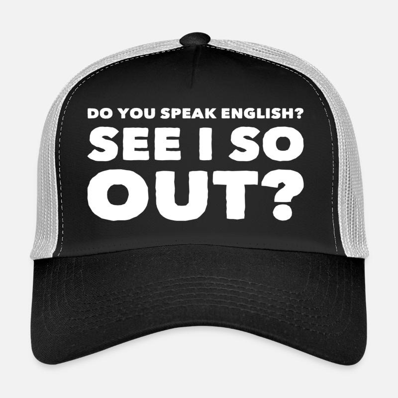 witziger Spruch - Trucker Cap - Schwarz/Steingrau