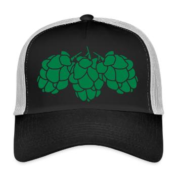 Hopfen - Trucker Cap - Schwarz/Steingrau - Vorne