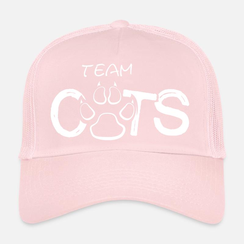 Icône de l’équipe de patte de chat illustration icône du logo Casquette trucker 