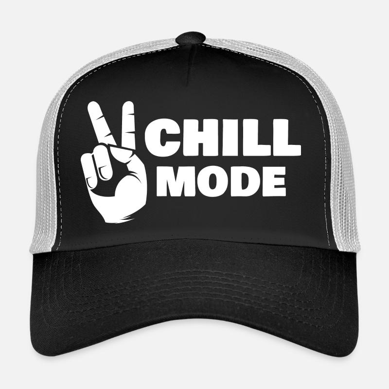 Mode Chill Relaxation Relaxant Symbole Signe de Paix Casquette trucker 