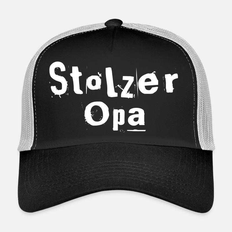 Stolzer Opa - Trucker Cap - Schwarz/Steingrau