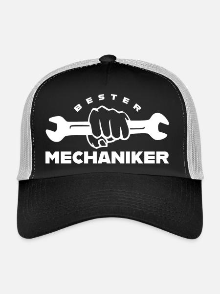 Bester Mechaniker - Trucker Cap - Schwarz/Steingrau