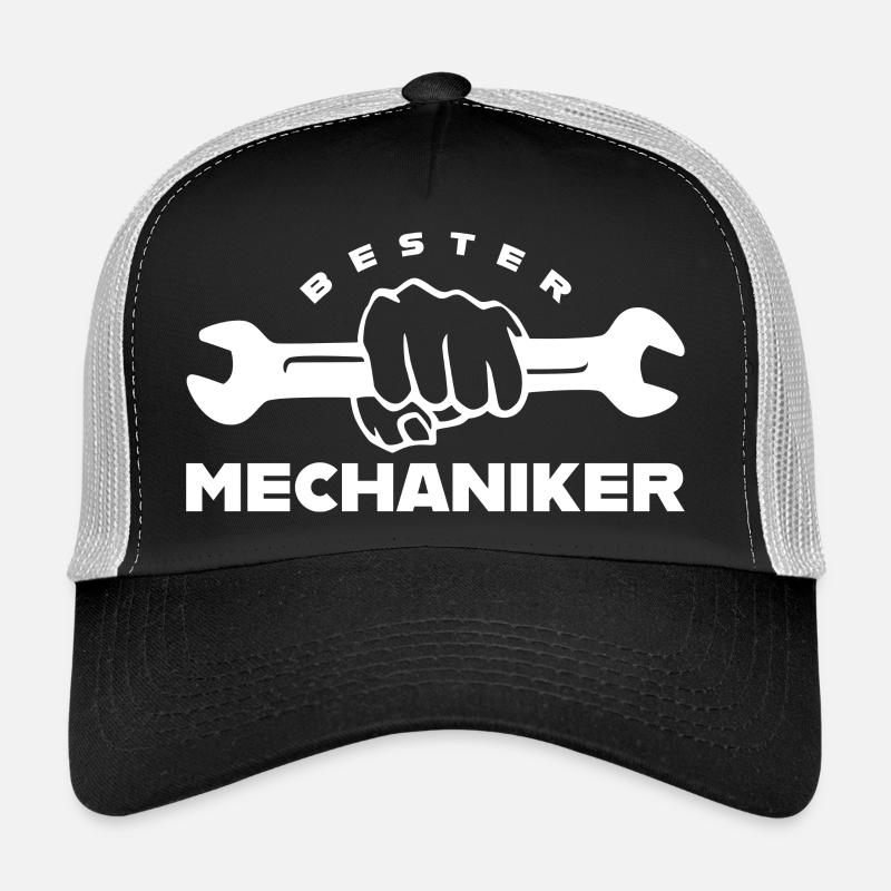 Bester Mechaniker - Trucker Cap - Schwarz/Steingrau