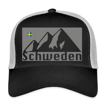Wir lieben Schweden - Trucker Cap - Schwarz/Steingrau - Vorne