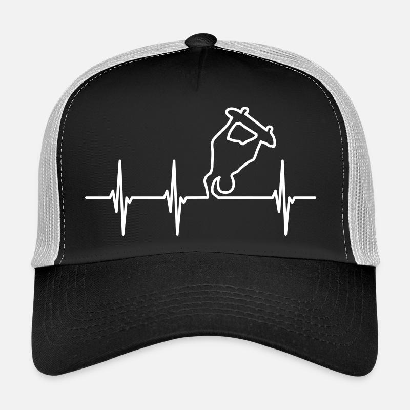 Skateboarder Herzschlag Trucker Cap