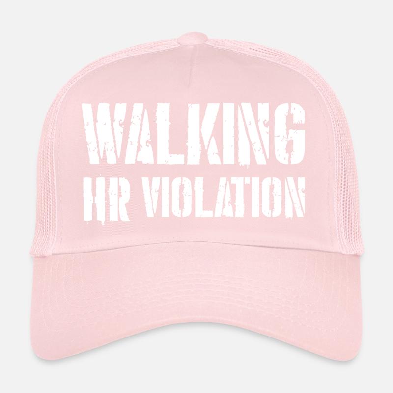 Violation des RH de la marche Casquette trucker 