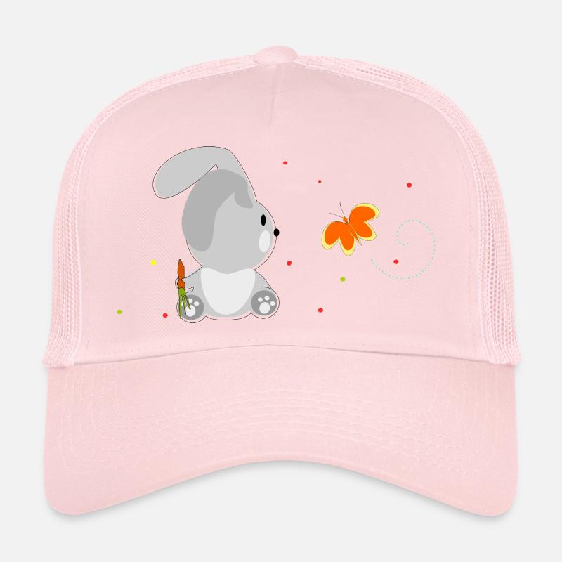 Le lapin et le papillon Casquette trucker 