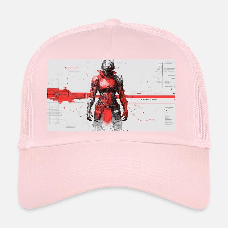 Futuristischer Cyber-Samurai Trucker Cap