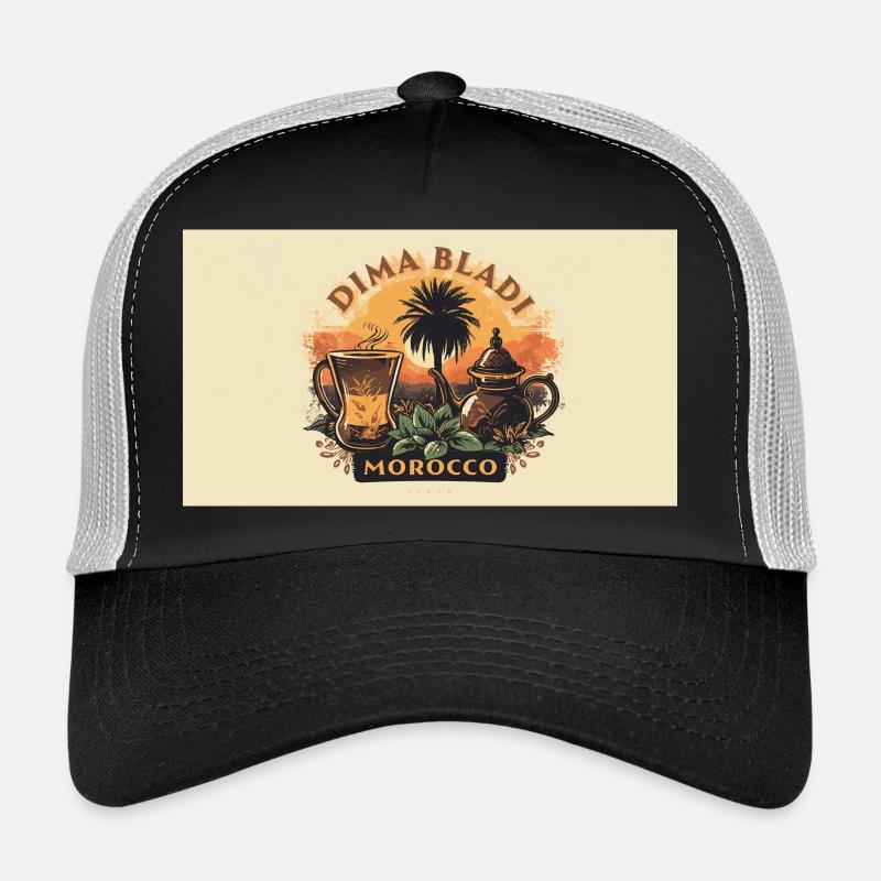 Vintage Moroccan Lounge Café Trucker Cap