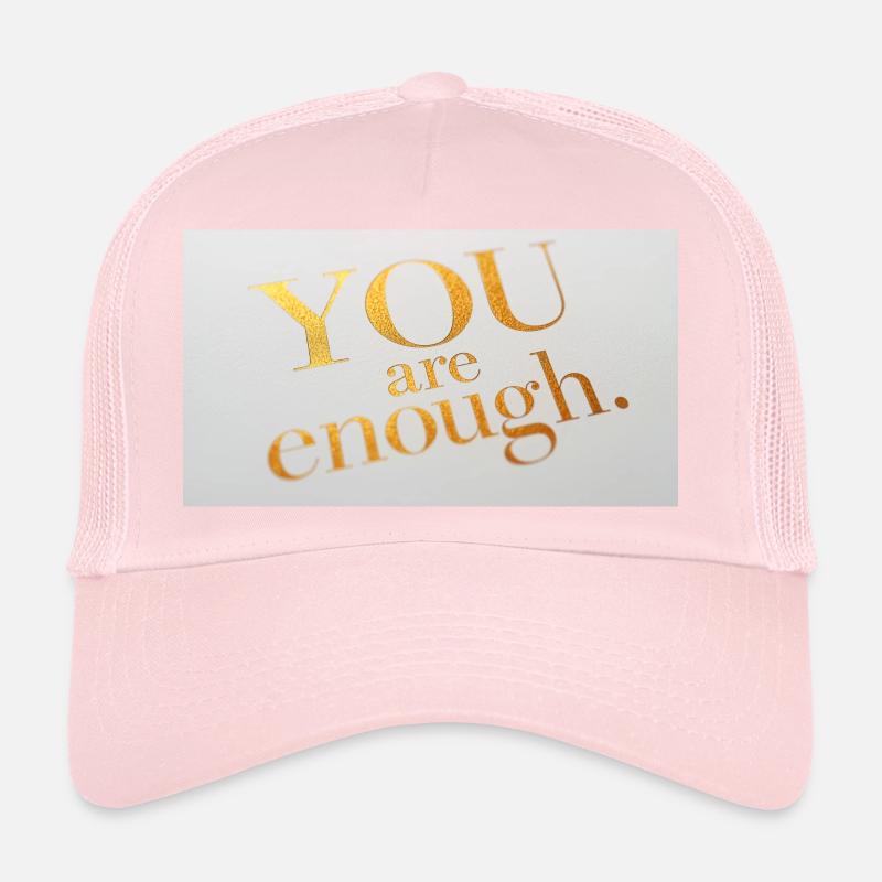 Impression de texte de feuille d’or motivante Casquette trucker 