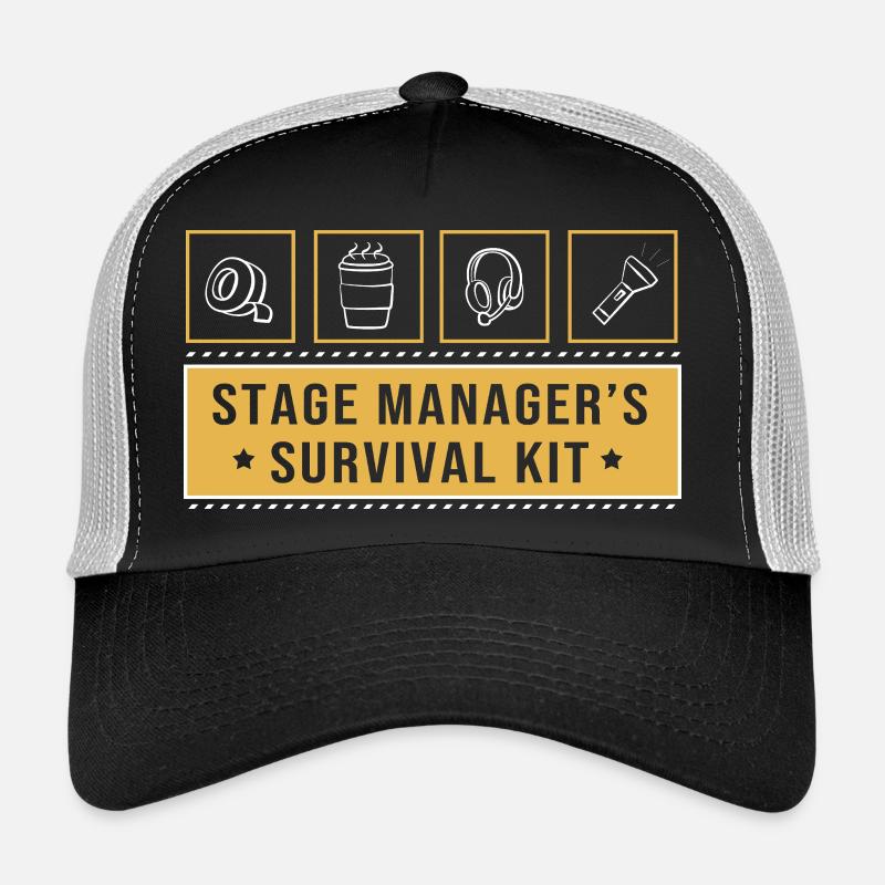 Stage Manager - Trucker Cap - Schwarz/Steingrau