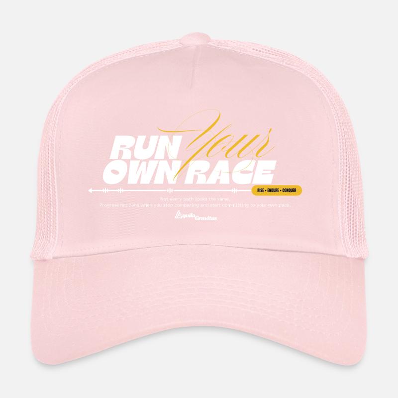 Courez votre propre course — Conception de mentalité disciplinaire Casquette trucker 
