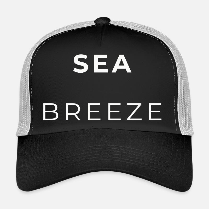 Breeze Navy Minimalistische Typografie Trucker Cap