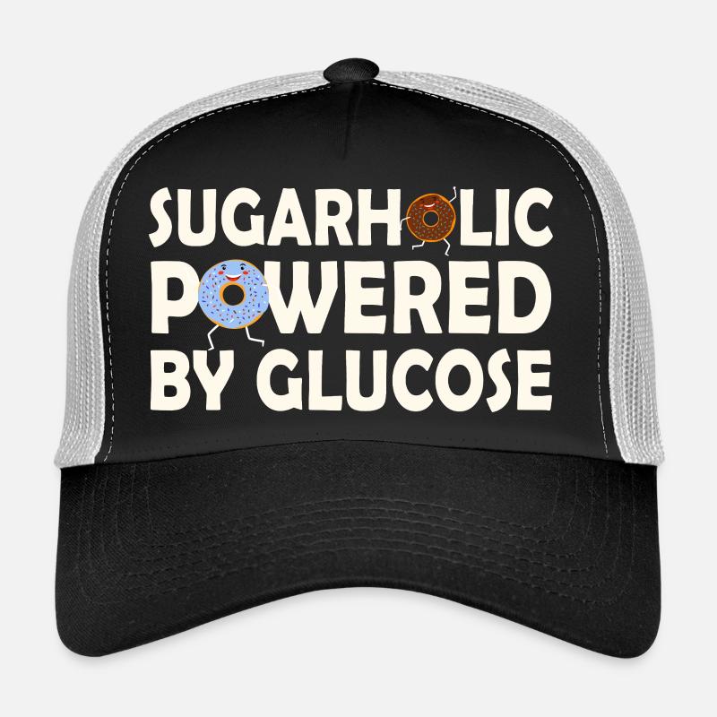 Sugarholic angetrieben von Glukose Trucker Cap