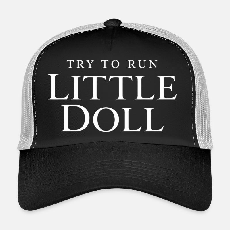 Try to run little doll - Trucker Cap - Schwarz/Steingrau