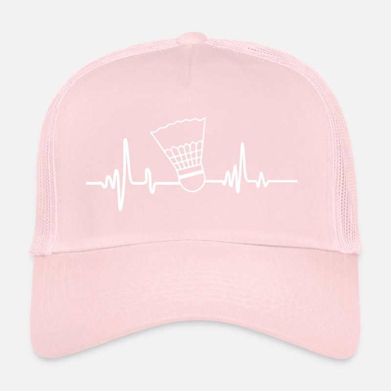 Badminton Herzschlag Badmintonspieler  Trucker Cap