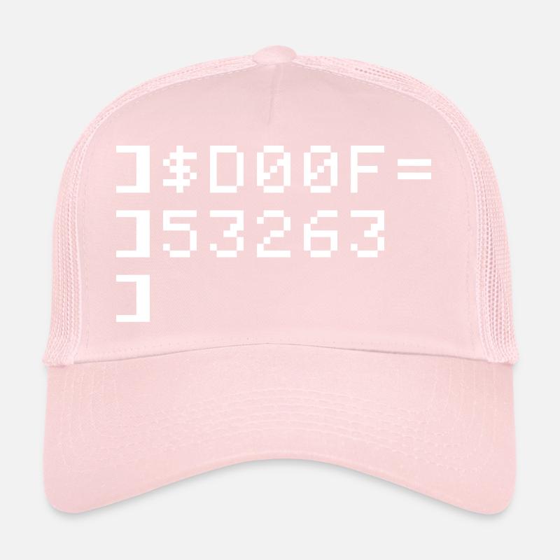 DOOF 8-Bit Code Nerd Pixel Terminal Retro Trucker Cap