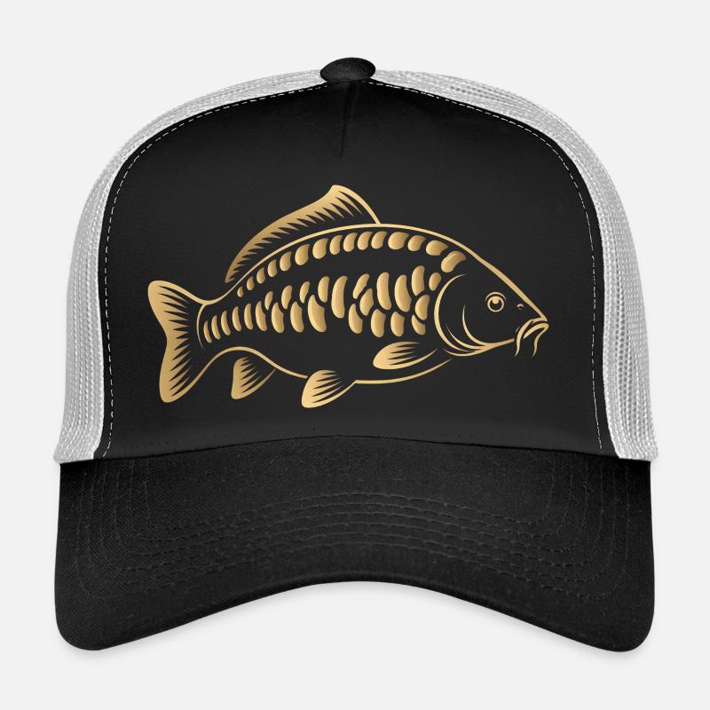 Carp Fish : design minimaliste de pêche Casquette trucker