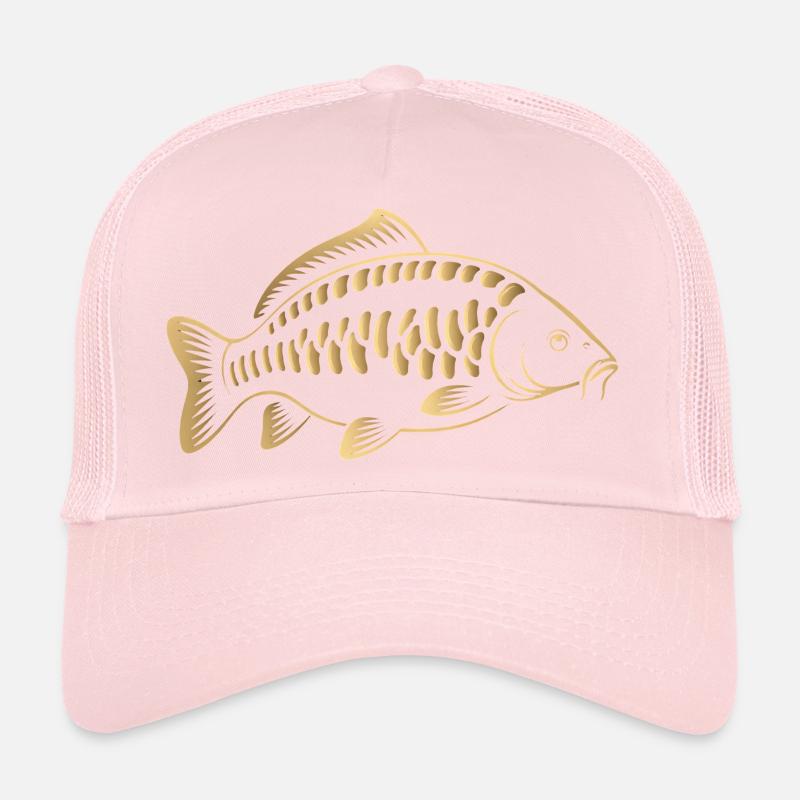 Carp Fish : design minimaliste de pêche Casquette trucker