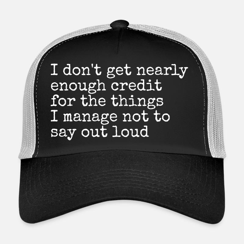 Humor, Sarcasm, Silent Thoughts Trucker Cap