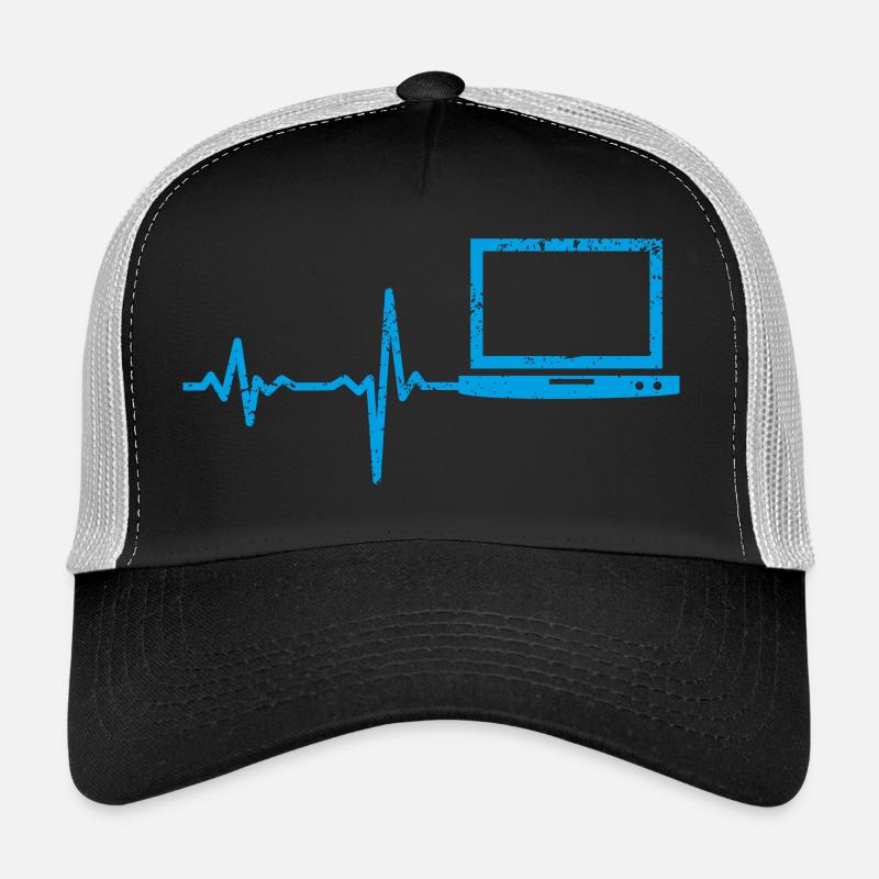 Cadeau Heartbeat Notebook PC Casquette trucker 