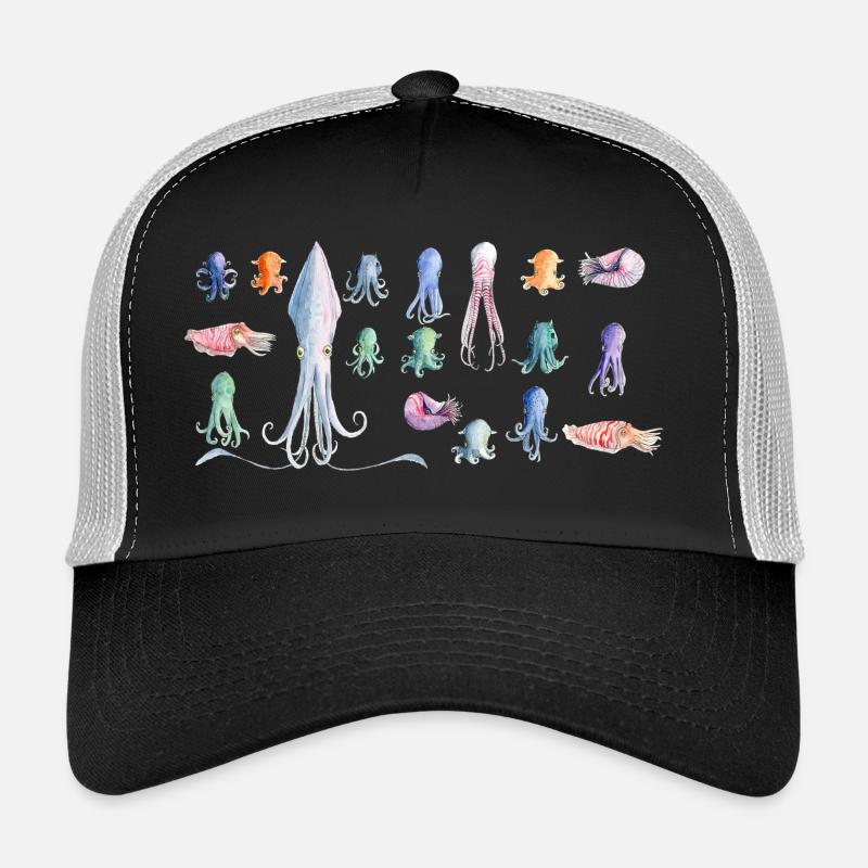 rapport de poulpe Casquette trucker 