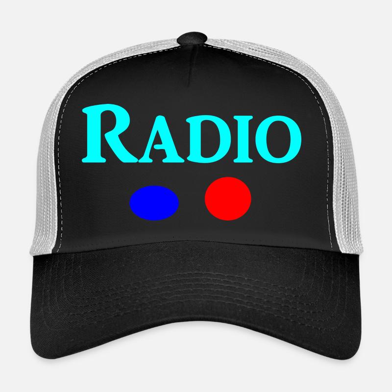 Radio - Trucker Cap - Schwarz/Steingrau