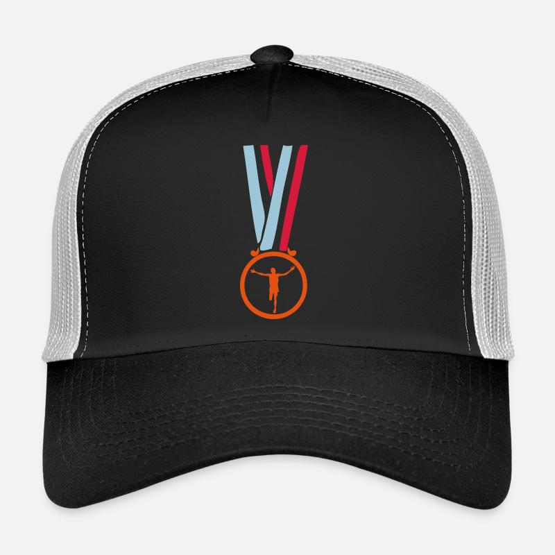champion marathon medal - Trucker Cap - black/stone grey