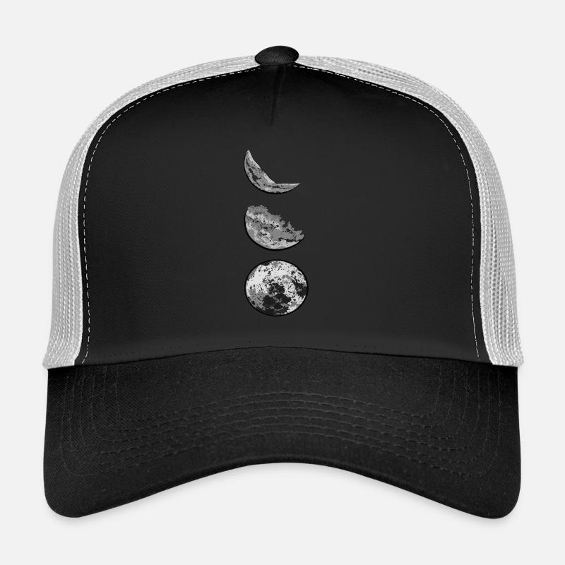 moon phases - Trucker Cap - black/stone grey