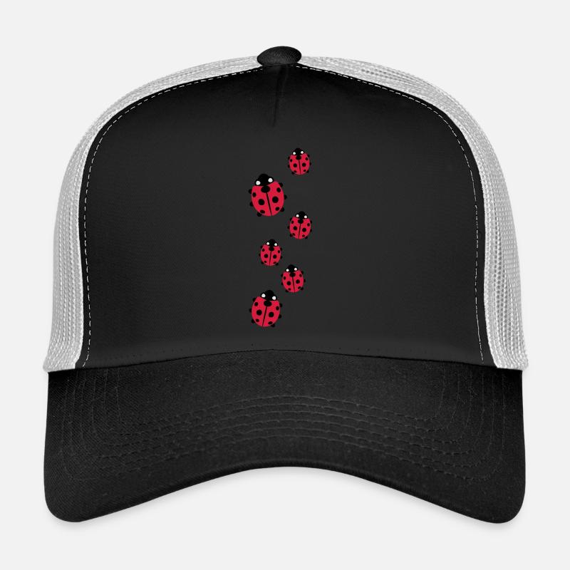 Marienkäfer - Trucker Cap - Schwarz/Steingrau
