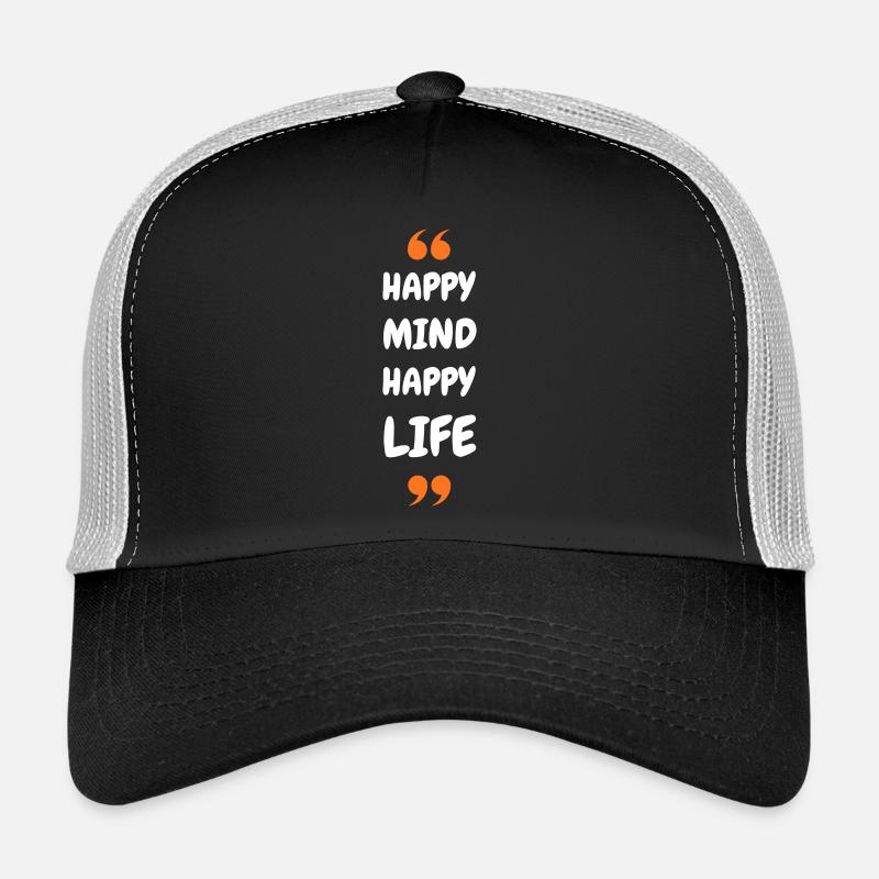 Un heureux, une vie heureuse Casquette trucker 