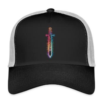 Schwert der Legenden - Trucker Cap - Schwarz/Steingrau - Vorne