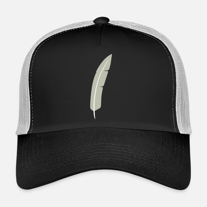 Feather Arc Minimalistischer Druck Trucker Cap