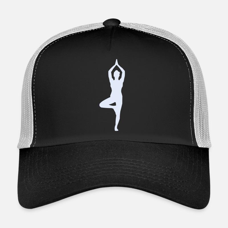 Yogastellung Baum-Pose Silhouette Trucker Cap
