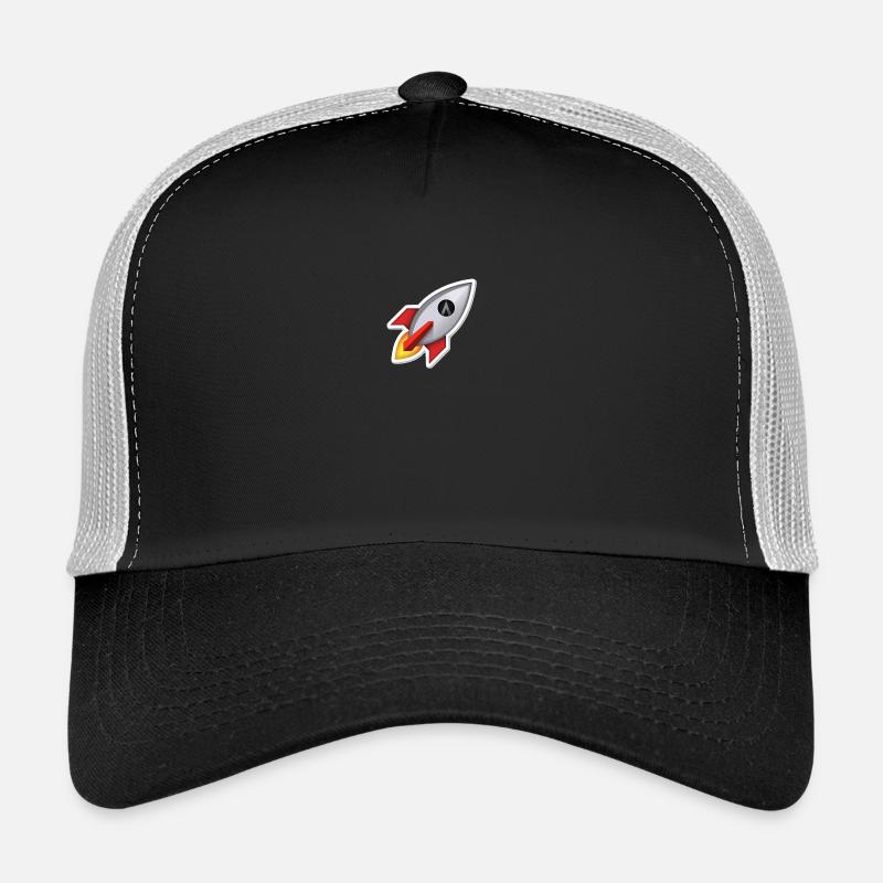 Dentacoin Rocket - Trucker Cap - Schwarz/Steingrau
