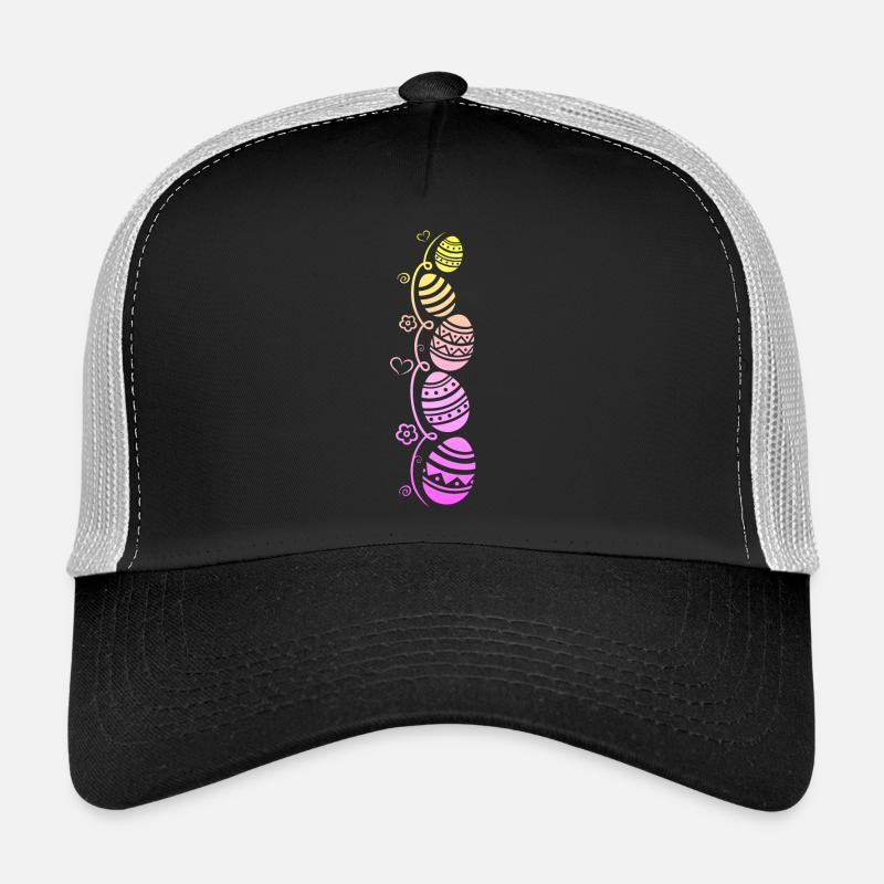 Oeufs de Pâques colorés pour Pâques Casquette trucker 