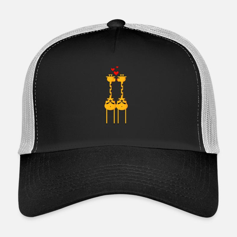 2 giraffes (ddp) Trucker Cap