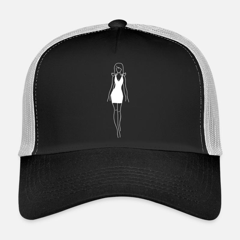 La robe blanche Casquette trucker 